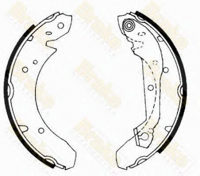 BRAKE ENGINEERING sh2166 -  Комплект тормозных колодок
